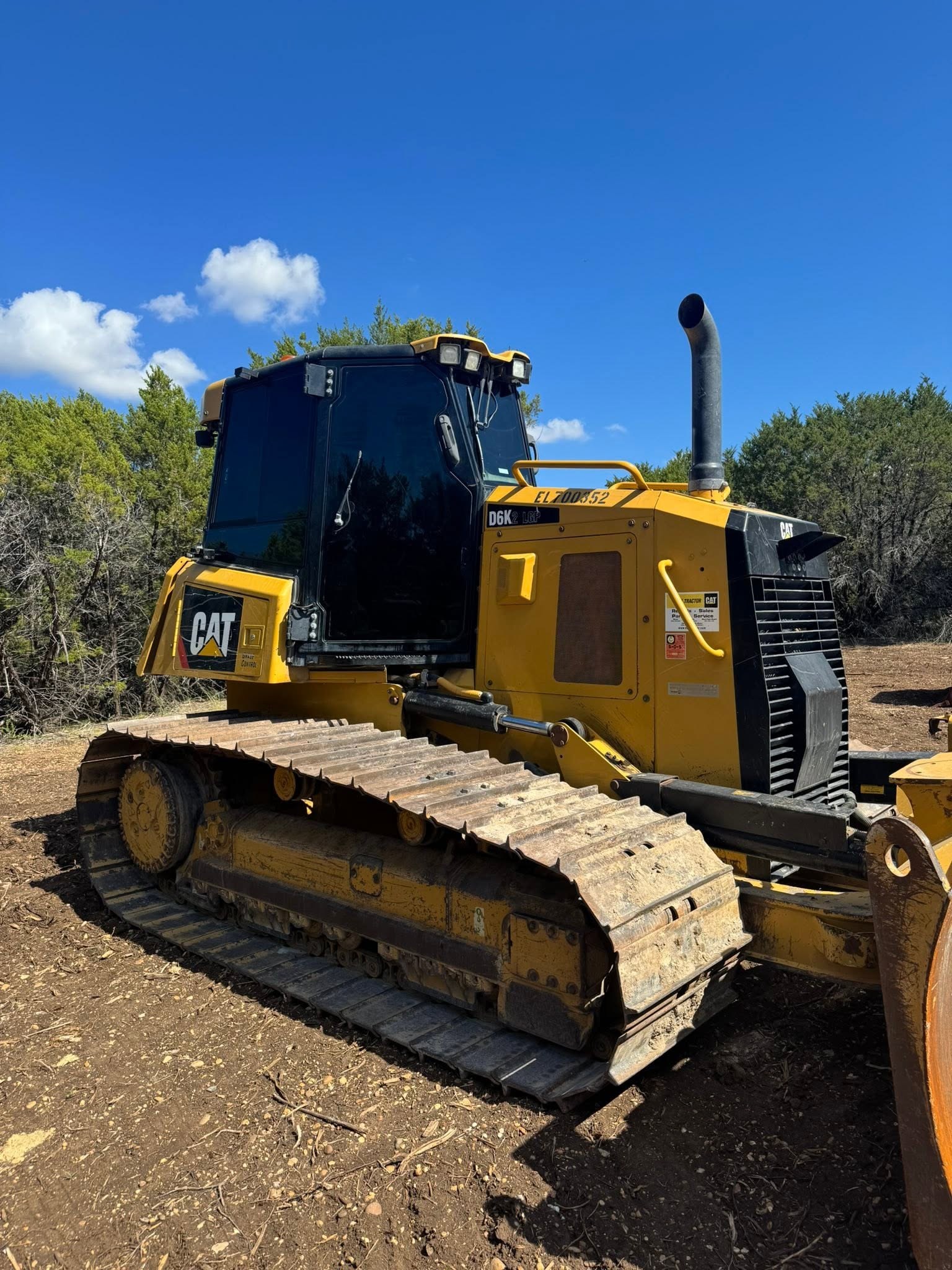 Two CAT dozers on the Earth Movers lot